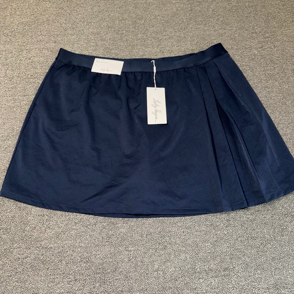 NWT Lady Hagen Side Pleat 16" Skort Navy Blue Womens Size XXL Golf Active Tennis - Picture 1 of 8